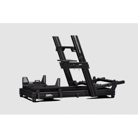 Next Level Racing | Aluminum Carbon Steel | Racing Simulator Cockpit | GTElite Wheel Plate Edition | Black