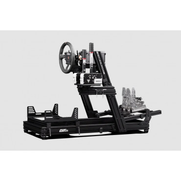 Next Level Racing | Aluminum Carbon Steel | Racing Simulator Cockpit | GTElite Wheel Plate Edition | Black