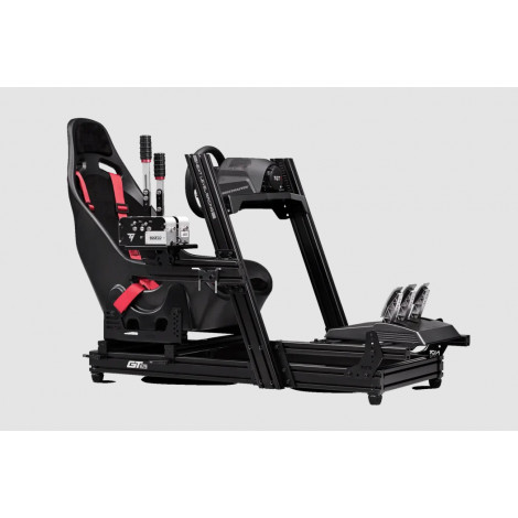 Next Level Racing | Aluminum Carbon Steel | Racing Simulator Cockpit | GTElite Wheel Plate Edition | Black