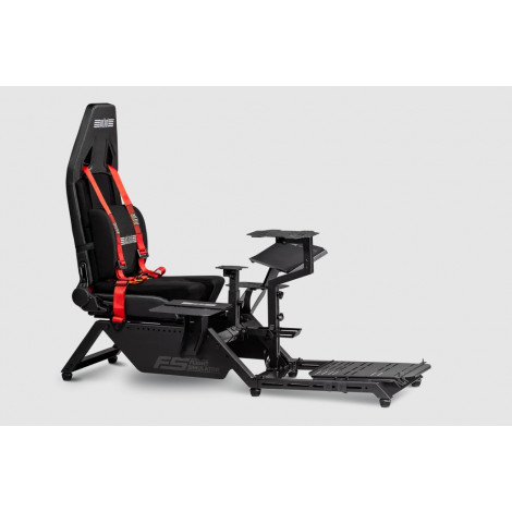 Next Level Racing | Flight Simulator Cockpit | Black and Red