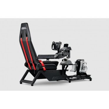 Next Level Racing | Flight Simulator Cockpit | Black and Red
