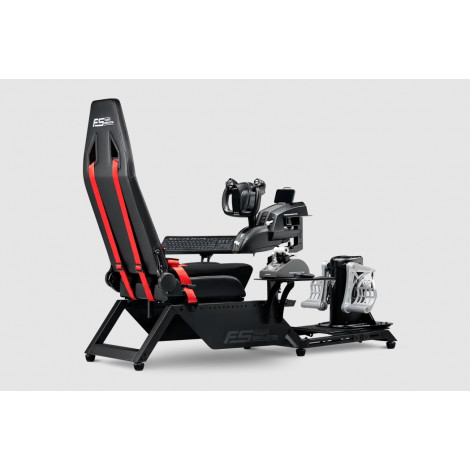 Next Level Racing | Flight Simulator Cockpit | Black and Red