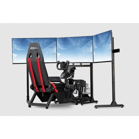 Next Level Racing | Flight Simulator Cockpit | Black and Red