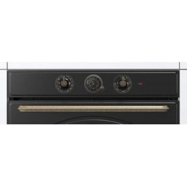 Gorenje Oven | BOS67372CLB | 77 L | Electric | AquaClean | Mechanical control | Steam function | Height 59.5 cm | Width 59.5 cm 