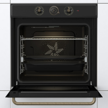Gorenje Oven | BOS67372CLB | 77 L | Electric | AquaClean | Mechanical control | Steam function | Height 59.5 cm | Width 59.5 cm 