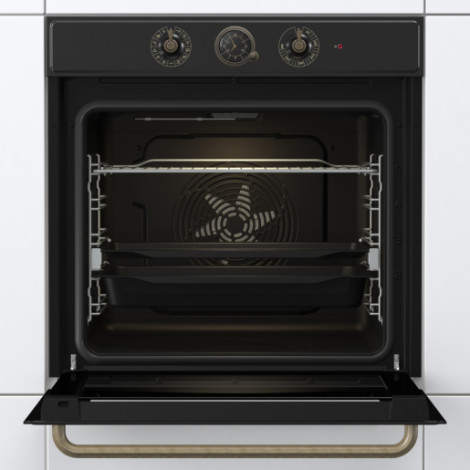 Gorenje Oven | BOS67372CLB | 77 L | Electric | AquaClean | Mechanical control | Steam function | Height 59.5 cm | Width 59.5 cm 