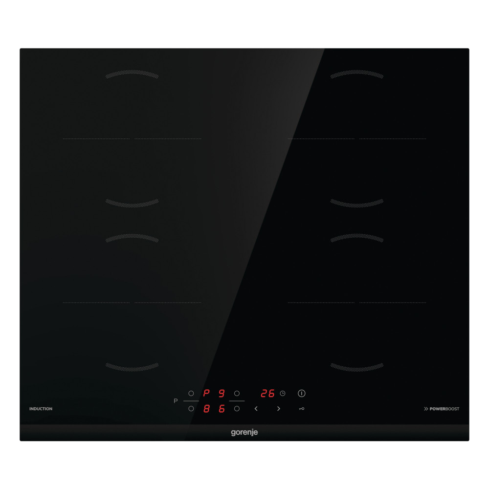 Gorenje Hob | GI6401BCE | Induction | Number of burners/cooking zones 4 | Touch control | Timer | Black