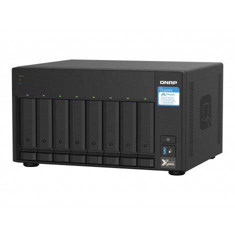 QNAP | 8-Bay QTS NAS | TS-832PX-4G | Up to 8 HDD/SSD Hot-Swap | AnnapurnaLabs Alpine | AL324 ARM Cortex-A57 Quad-Core | Processo