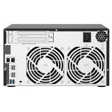 QNAP | 8-Bay QTS NAS | TS-832PX-4G | Up to 8 HDD/SSD Hot-Swap | AnnapurnaLabs Alpine | AL324 ARM Cortex-A57 Quad-Core | Processo