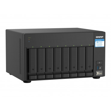 QNAP | 8-Bay QTS NAS | TS-832PX-4G | Up to 8 HDD/SSD Hot-Swap | AnnapurnaLabs Alpine | AL324 ARM Cortex-A57 Quad-Core | Processo