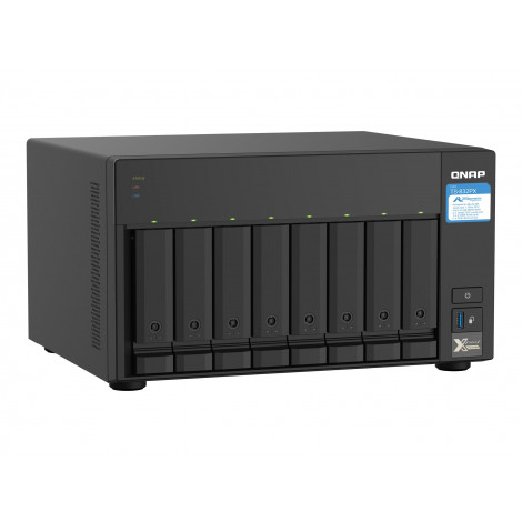 QNAP | 8-Bay QTS NAS | TS-832PX-4G | Up to 8 HDD/SSD Hot-Swap | AnnapurnaLabs Alpine | AL324 ARM Cortex-A57 Quad-Core | Processo