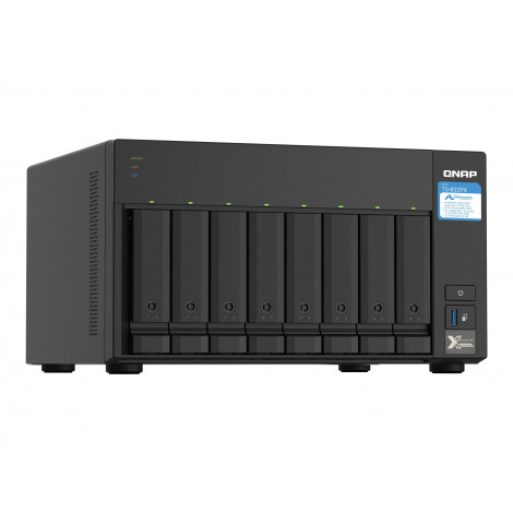 QNAP | 8-Bay QTS NAS | TS-832PX-4G | Up to 8 HDD/SSD Hot-Swap | AnnapurnaLabs Alpine | AL324 ARM Cortex-A57 Quad-Core | Processo