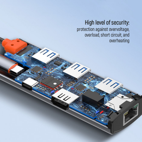 ColorWay 6-in-1 Docking Station | CW-HUB02 | 100 W