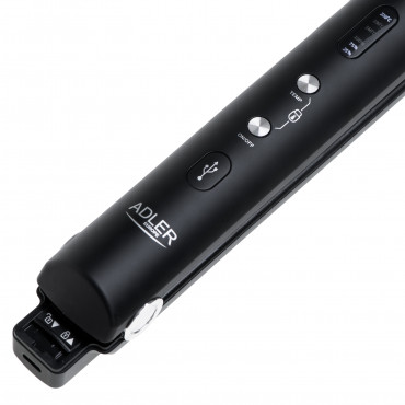 Adler Cordless Hair Straightener | AD 2327 | Ceramic heating system | Display LED | Temperature (min) 160 C | Temperature (max) 