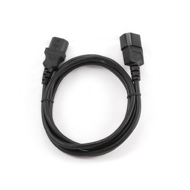 Cablexpert | PC-189-VDE power extension cable 1.8 meter | Black C14 coupler | C14 coupler