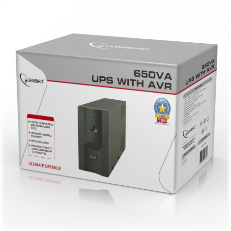EnerGenie | UPS UPS-PC-652A with AVR | 650 VA | 220 V | 220 V