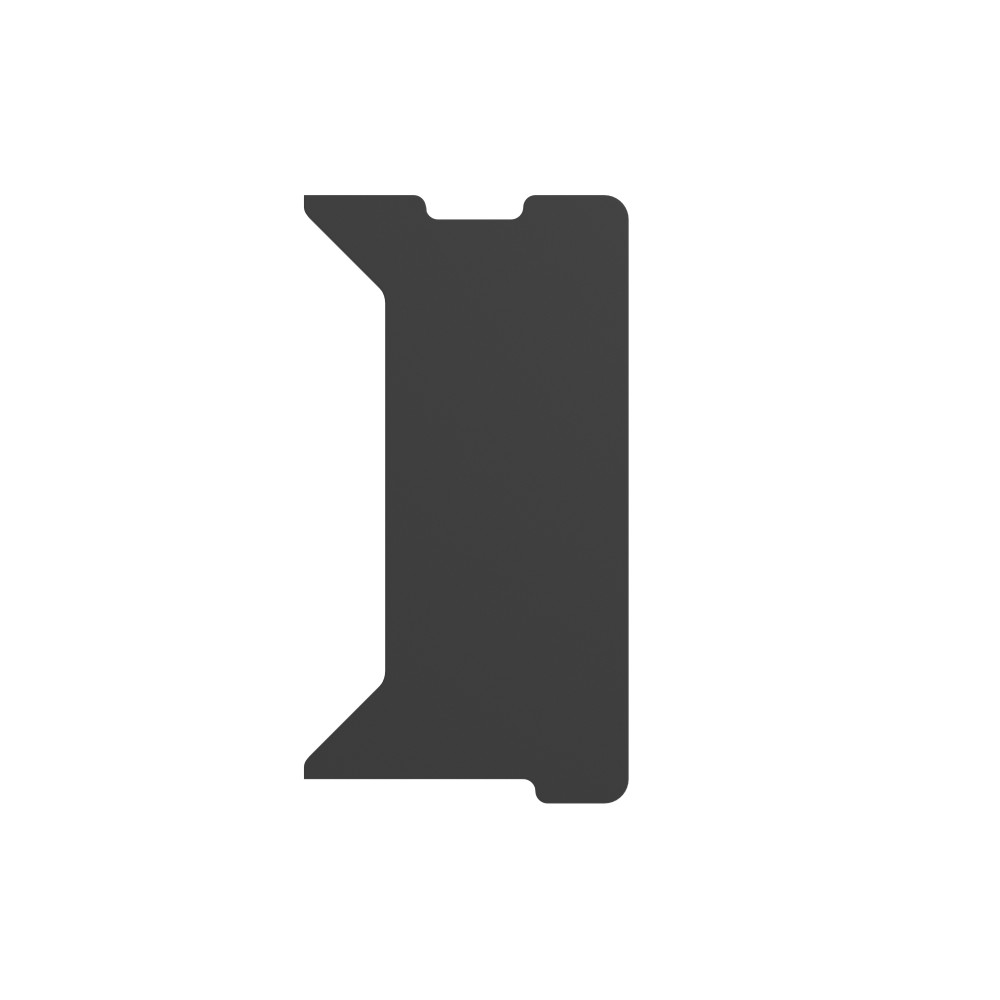 Genesis | Holm Modular Side Desk Top Right 40cm | NDS-2279 | Anthracite Black