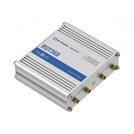 Teltonika Industrial Cellular Router RUT360 LTE CAT6 1 x LAN ports, 10/100 Mbps, compliance with IEEE 802.3, IEEE 802.3u standar