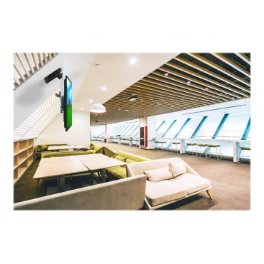 Neomounts FPMA-C020BLACK Monitor/TV mount ceiling 1 screen - 10-40" - max 20 kg - VESA 75x75-200x200 - h 26,5-40 cm - black