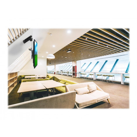 Neomounts FPMA-C020BLACK Monitor/TV mount ceiling 1 screen - 10-40" - max 20 kg - VESA 75x75-200x200 - h 26,5-40 cm - black