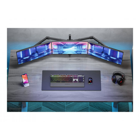 Neomounts FPMA-D550D3BLACK Triple monitor arm - 10-27" - 0-6 kg/screen - black
