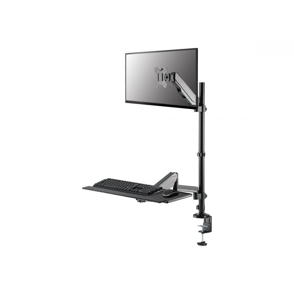 Neomounts DS90-325BL1 Sit-stand workstation desk 1 screen - 17-32" - 1-9 kg (curved 6 kg) - gas spring - black
