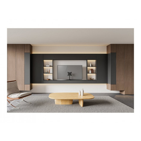 Neomounts DS42-430BL12 TV stand 1 screen - 23-43" - 0-50 kg - VESA 100x100-200x200 - bolt-down - 60 swivel - black | Neomounts