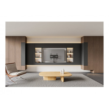 Neomounts DS42-430BL14 TV stand 1 screen - 32-55" - 0-50 kg - VESA 100x100-400x400 - bolt-down - 60 swivel - black | Neomounts