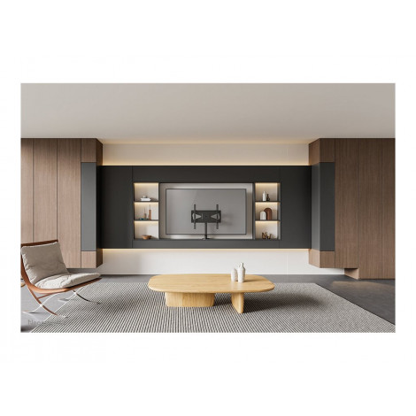 Neomounts DS42-430BL14 TV stand 1 screen - 32-55" - 0-50 kg - VESA 100x100-400x400 - bolt-down - 60 swivel - black | Neomounts