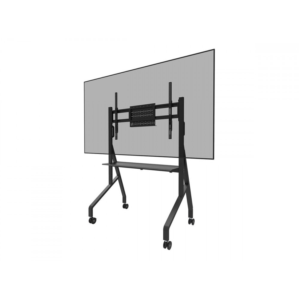 Neomounts MOVE Go FL50-525BL1 TV trolley - 55-86" - max 76 kg - manual h 106-136 cm - VESA 100x100-900x600 - incl. hardware shel