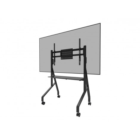 Neomounts MOVE Go FL50-525BL1 TV trolley - 55-86" - max 76 kg - manual h 106-136 cm - VESA 100x100-900x600 - incl. hardware shel