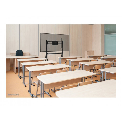 Neomounts MOVE Go FL50-525BL1 TV trolley - 55-86" - max 76 kg - manual h 106-136 cm - VESA 100x100-900x600 - incl. hardware shel