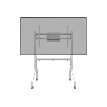 Neomounts MOVE Go FL50-525WH1 TV trolley - 55-86" - max 76 kg - manual h 106-136 cm - VESA 100x100-900x600 - incl. hardware shel