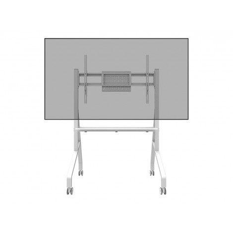 Neomounts MOVE Go FL50-525WH1 TV trolley - 55-86" - max 76 kg - manual h 106-136 cm - VESA 100x100-900x600 - incl. hardware shel