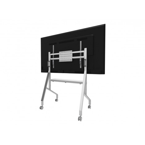 Neomounts MOVE Go FL50-525WH1 TV trolley - 55-86" - max 76 kg - manual h 106-136 cm - VESA 100x100-900x600 - incl. hardware shel