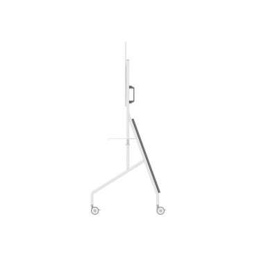 Neomounts MOVE Go FL50-525WH1 TV trolley - 55-86" - max 76 kg - manual h 106-136 cm - VESA 100x100-900x600 - incl. hardware shel