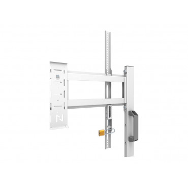 Neomounts MOVE Go FL50-525WH1 TV trolley - 55-86" - max 76 kg - manual h 106-136 cm - VESA 100x100-900x600 - incl. hardware shel