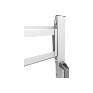 Neomounts MOVE Go FL50-525WH1 TV trolley - 55-86" - max 76 kg - manual h 106-136 cm - VESA 100x100-900x600 - incl. hardware shel