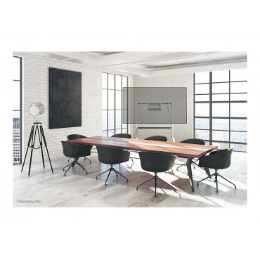 Neomounts MOVE Go FL50-525WH1 TV trolley - 55-86" - max 76 kg - manual h 106-136 cm - VESA 100x100-900x600 - incl. hardware shel