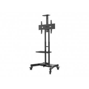 Neomounts NM-M1700BLACK TV trolley - 32-75" - max 50 kg - manual h 104,2-154,2 cm - VESA 200x200-600x400 - incl. cam/hardware sh