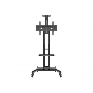Neomounts NM-M1700BLACK TV trolley - 32-75" - max 50 kg - manual h 104,2-154,2 cm - VESA 200x200-600x400 - incl. cam/hardware sh