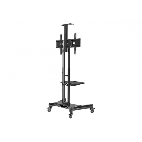 Neomounts NM-M1700BLACK TV trolley - 32-75" - max 50 kg - manual h 104,2-154,2 cm - VESA 200x200-600x400 - incl. cam/hardware sh
