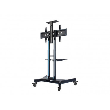Neomounts NM-M1700BLACK TV trolley - 32-75" - max 50 kg - manual h 104,2-154,2 cm - VESA 200x200-600x400 - incl. cam/hardware sh