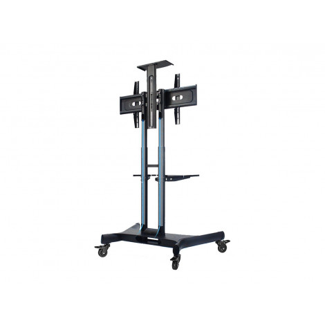 Neomounts NM-M1700BLACK TV trolley - 32-75" - max 50 kg - manual h 104,2-154,2 cm - VESA 200x200-600x400 - incl. cam/hardware sh