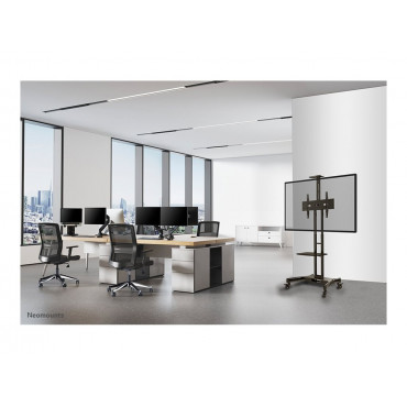 Neomounts NM-M1700BLACK TV trolley - 32-75" - max 50 kg - manual h 104,2-154,2 cm - VESA 200x200-600x400 - incl. cam/hardware sh