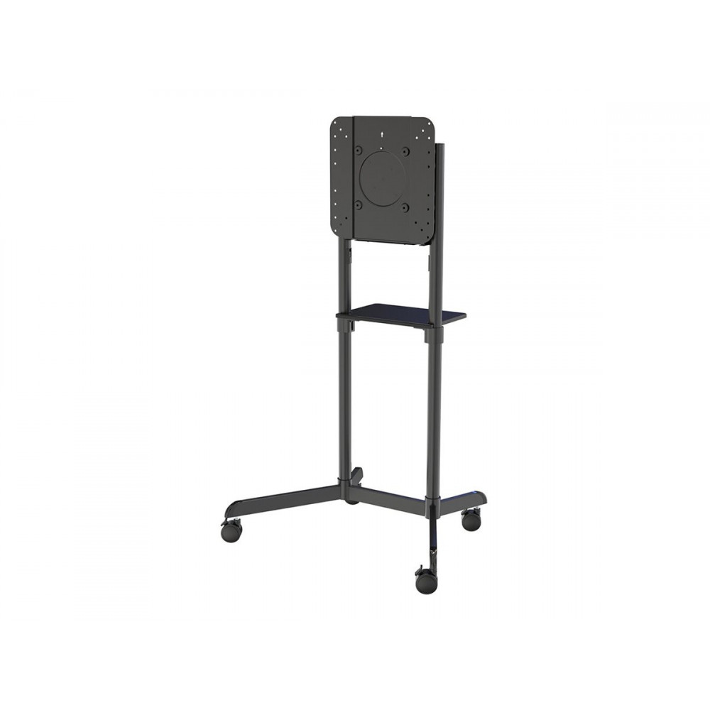 Neomounts NS-M1250BLACK TV trolley - 37-70" - max 70 kg - VESA 200x200-600x400 - 90 rotatable - incl. hardware shelf - black