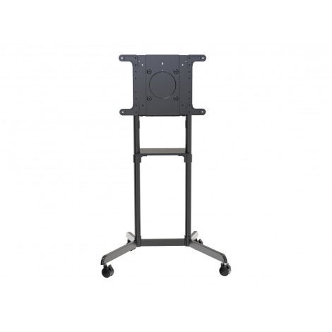 Neomounts NS-M1250BLACK TV trolley - 37-70" - max 70 kg - VESA 200x200-600x400 - 90 rotatable - incl. hardware shelf - black