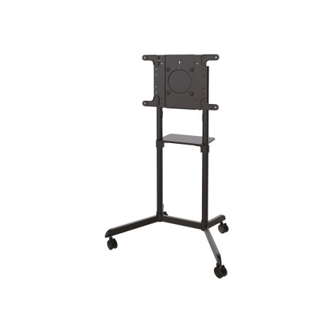Neomounts NS-M1250BLACK TV trolley - 37-70" - max 70 kg - VESA 200x200-600x400 - 90 rotatable - incl. hardware shelf - black