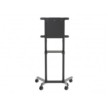 Neomounts NS-M1250BLACK TV trolley - 37-70" - max 70 kg - VESA 200x200-600x400 - 90 rotatable - incl. hardware shelf - black