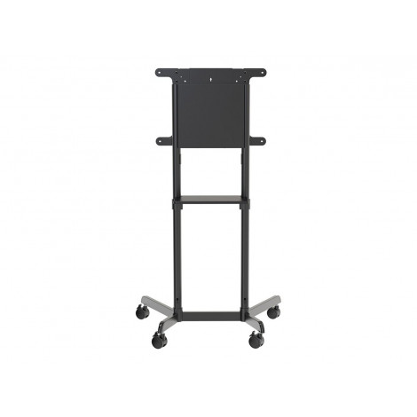 Neomounts NS-M1250BLACK TV trolley - 37-70" - max 70 kg - VESA 200x200-600x400 - 90 rotatable - incl. hardware shelf - black